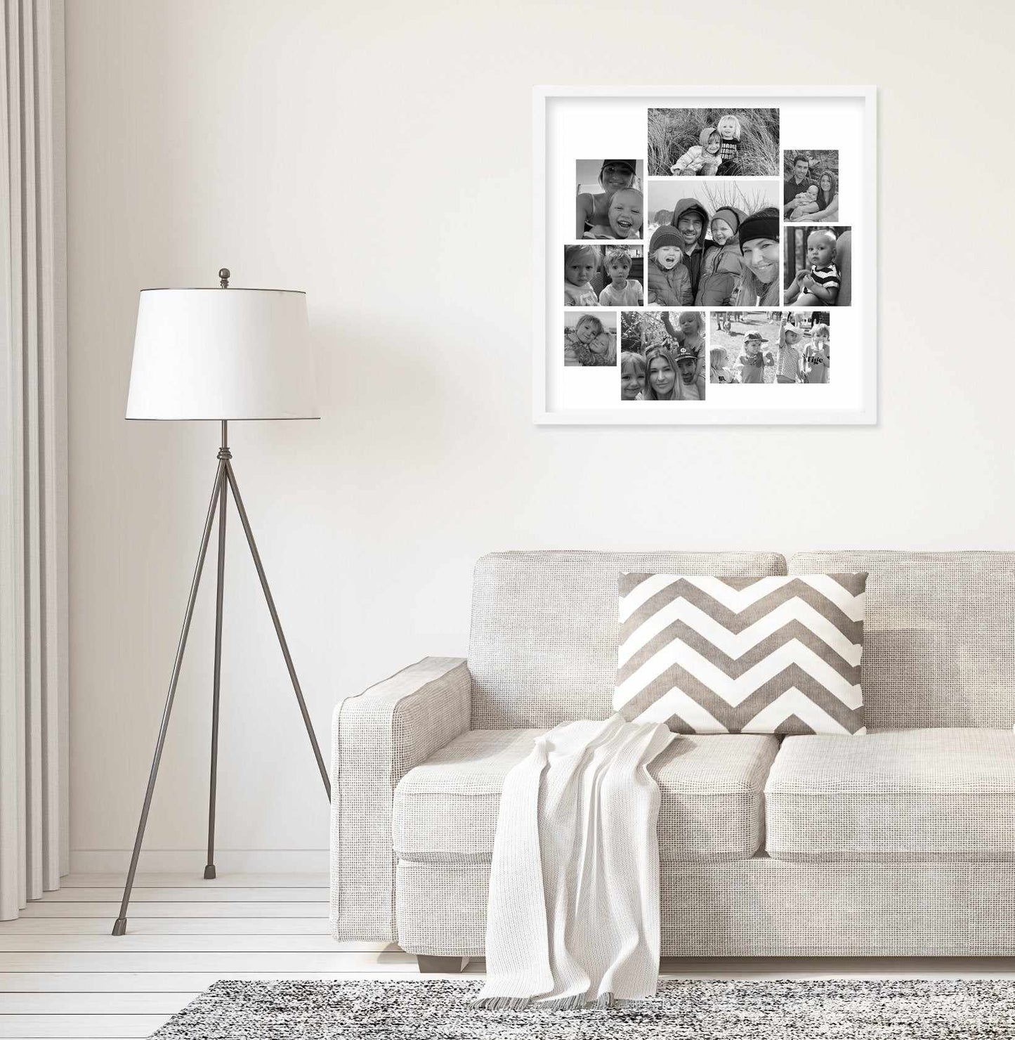 9 Memories In A Square Art Print