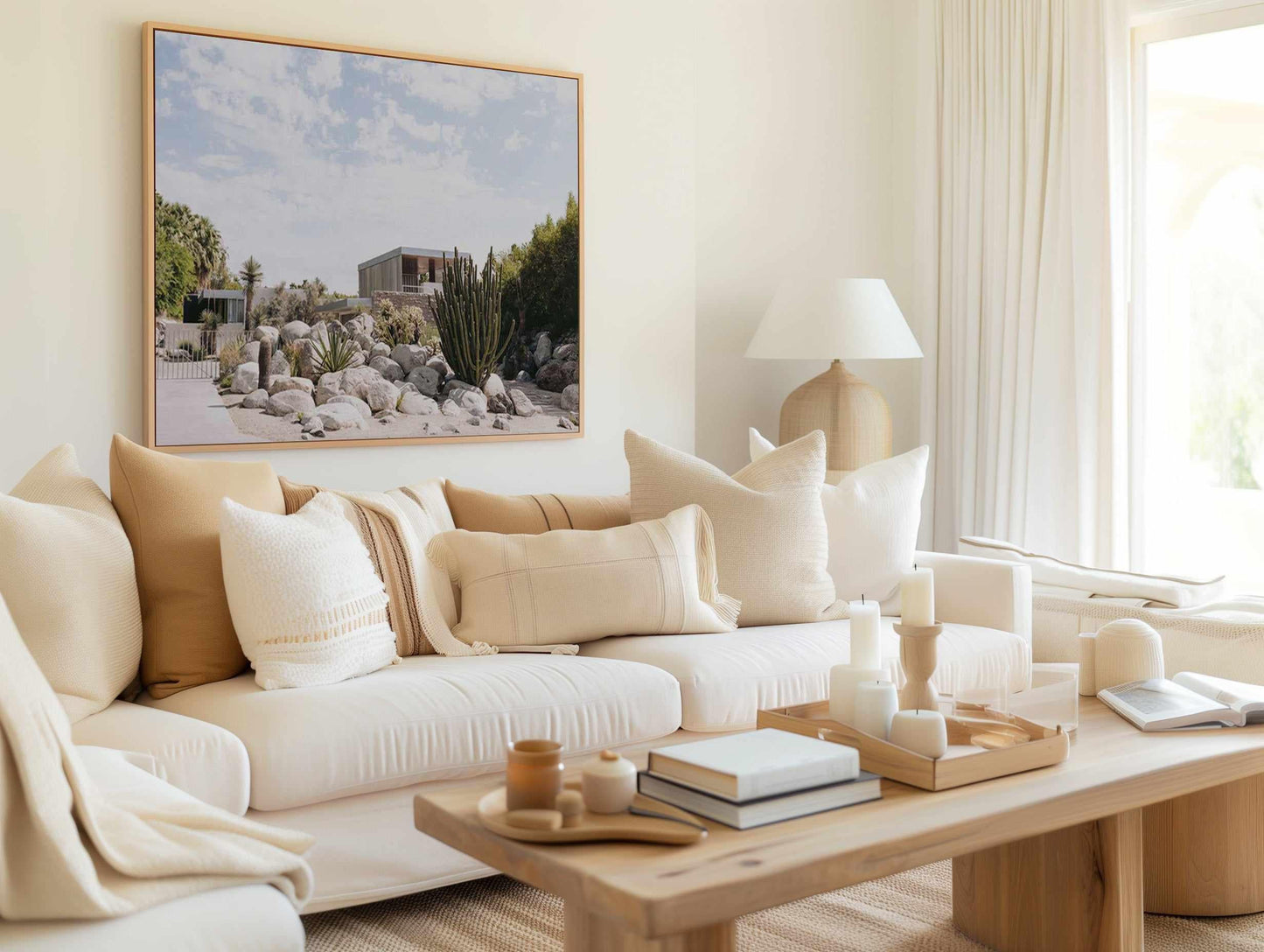 Kaufman Haus Palm Springs II | Framed Canvas Art Print