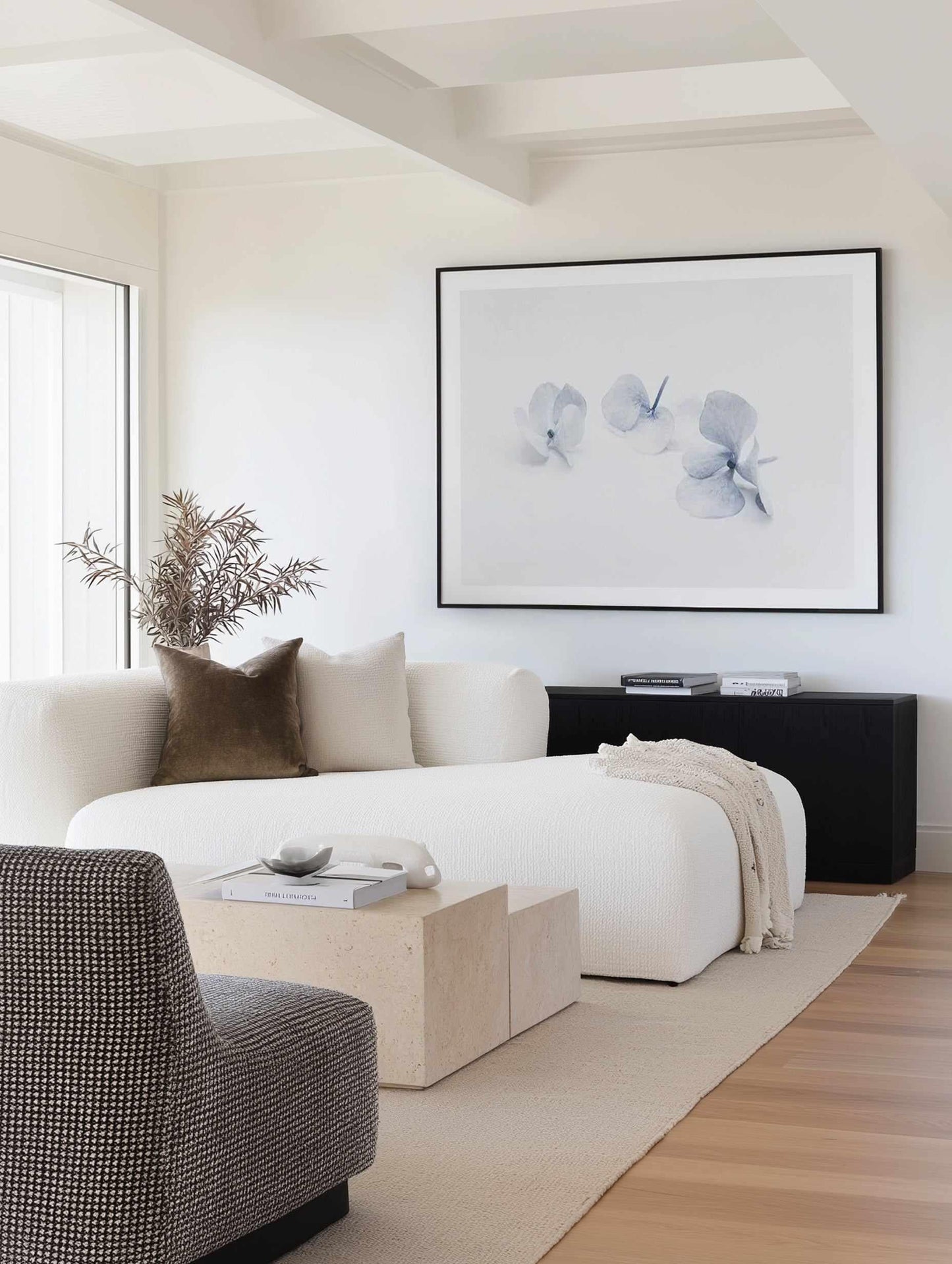 Three in Blue | Hydrangea III Art Print