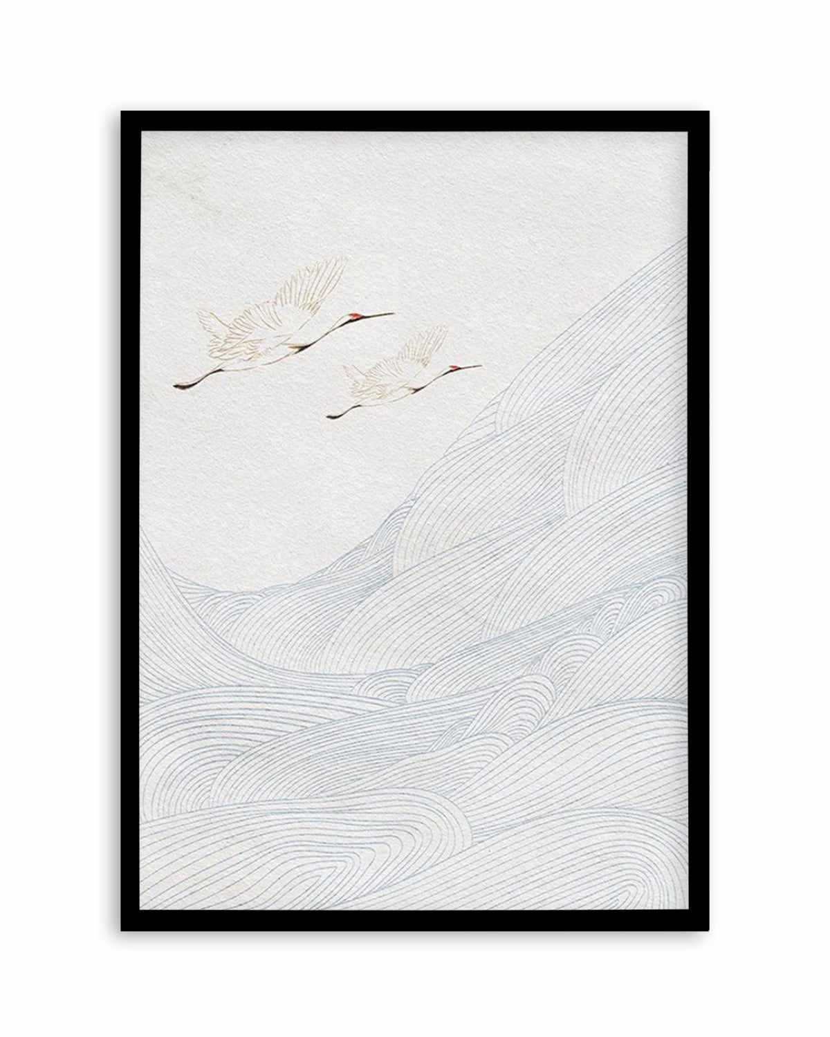 Vintage Crane I Art Print