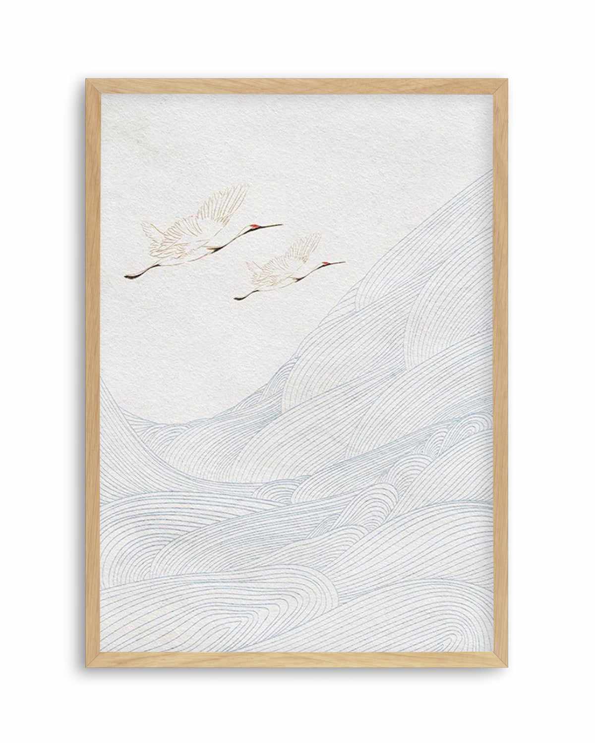Vintage Crane I Art Print