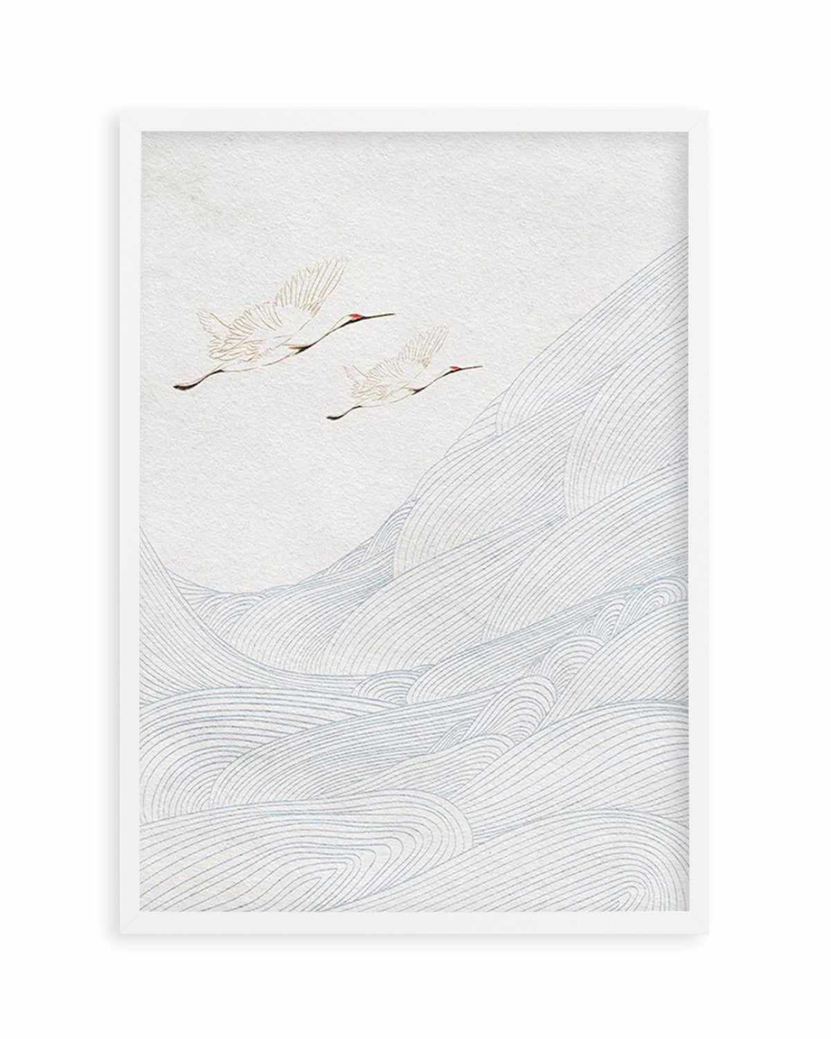 Vintage Crane I Art Print