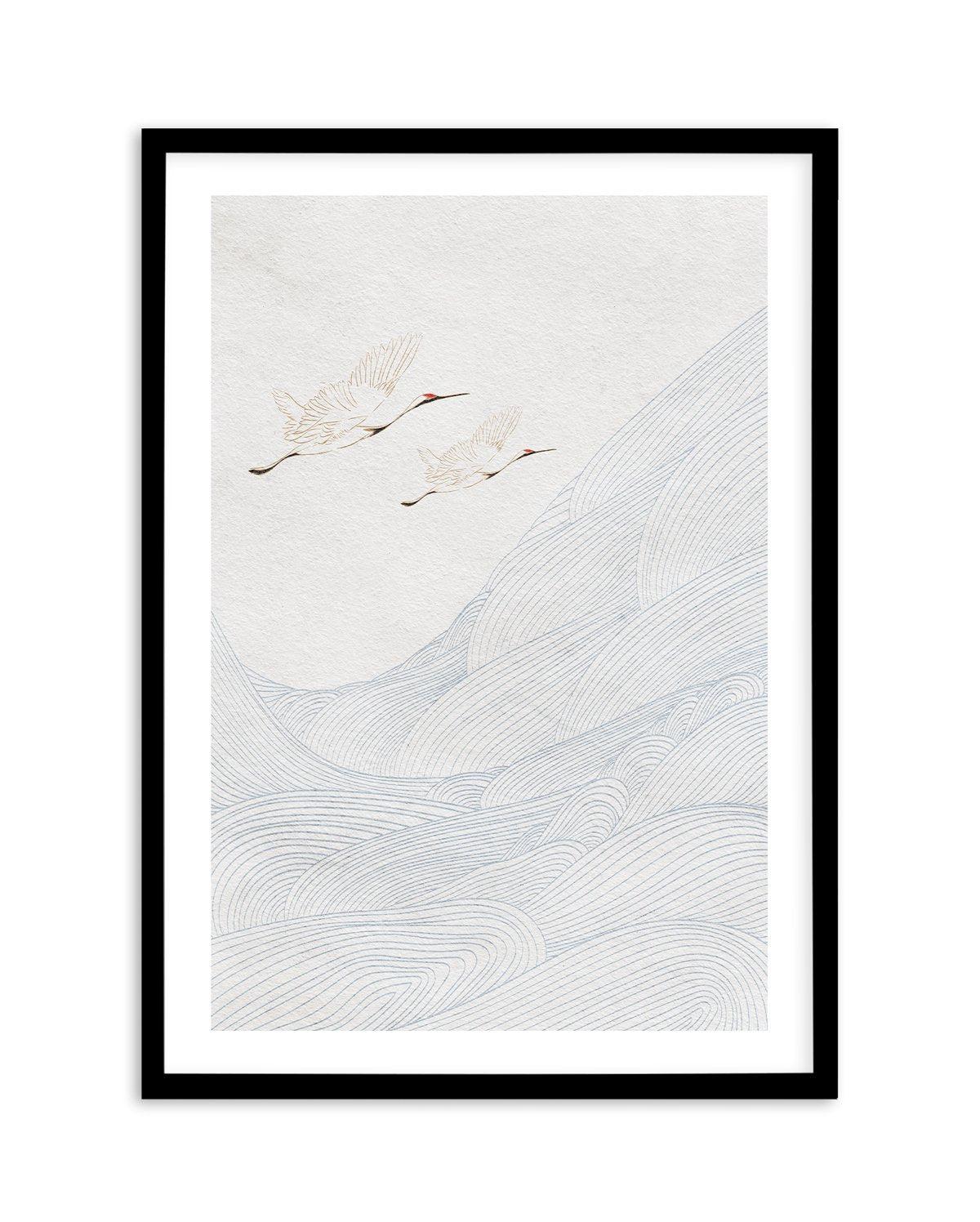 Vintage Crane I Art Print