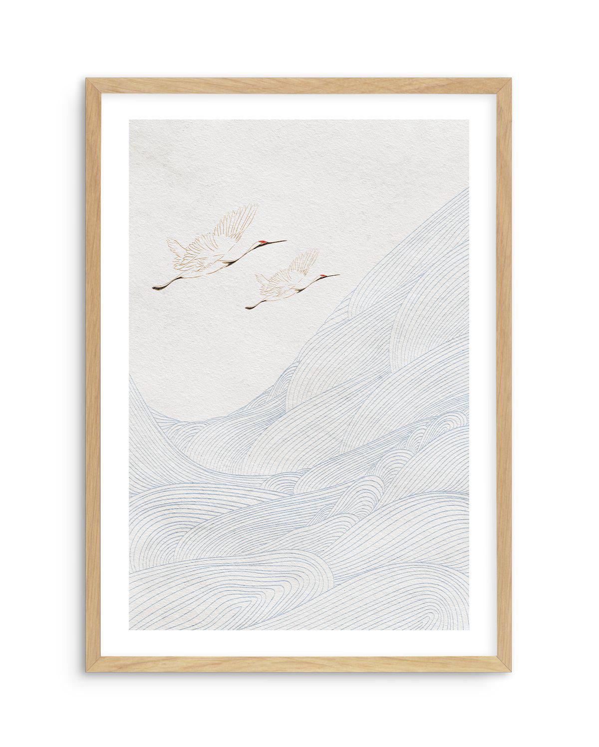Vintage Crane I Art Print