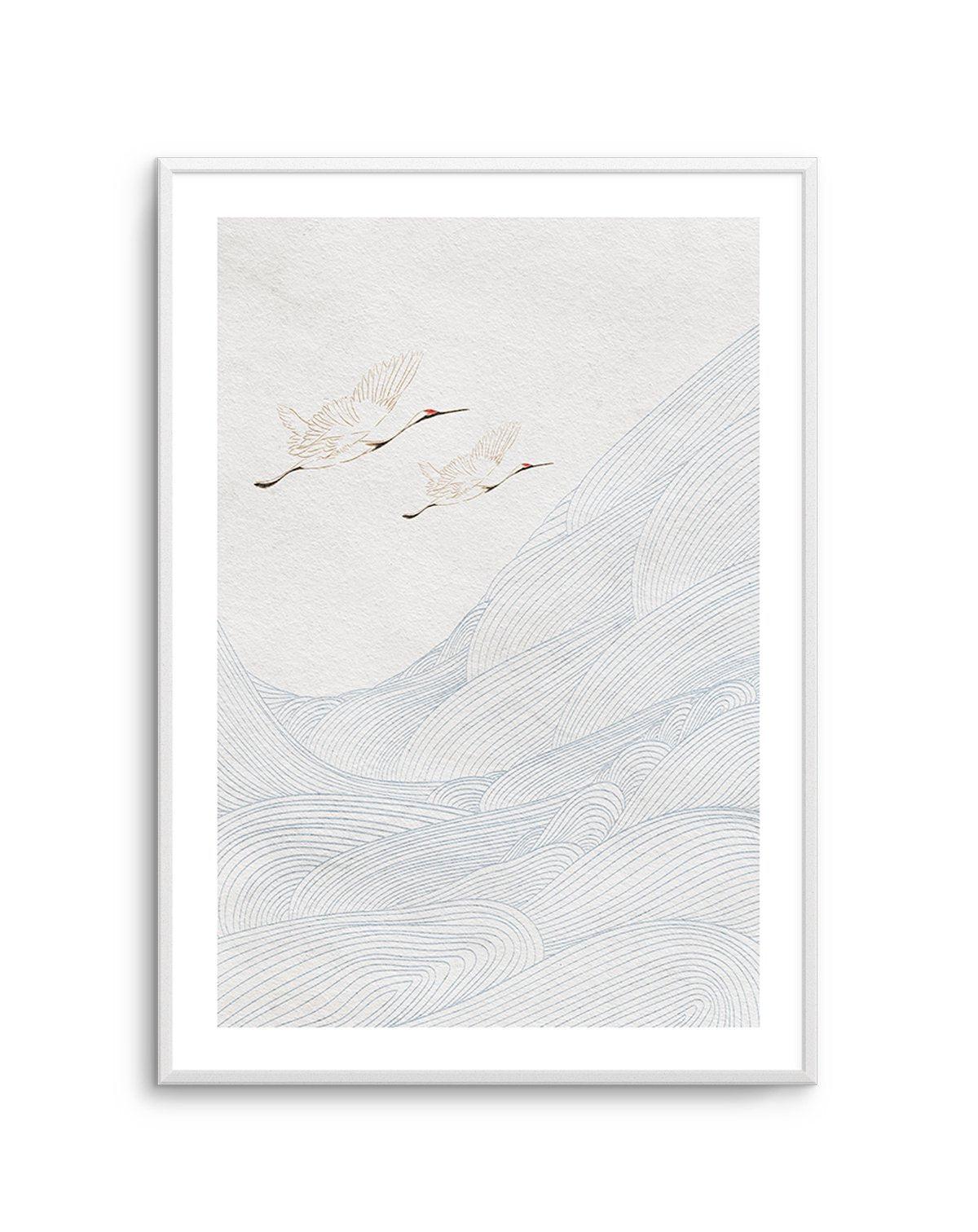 Vintage Crane I Art Print