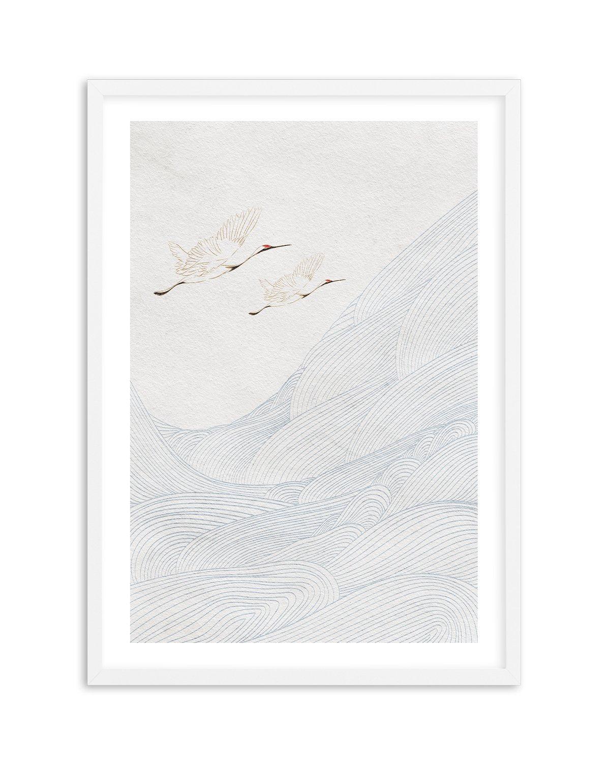 Vintage Crane I Art Print
