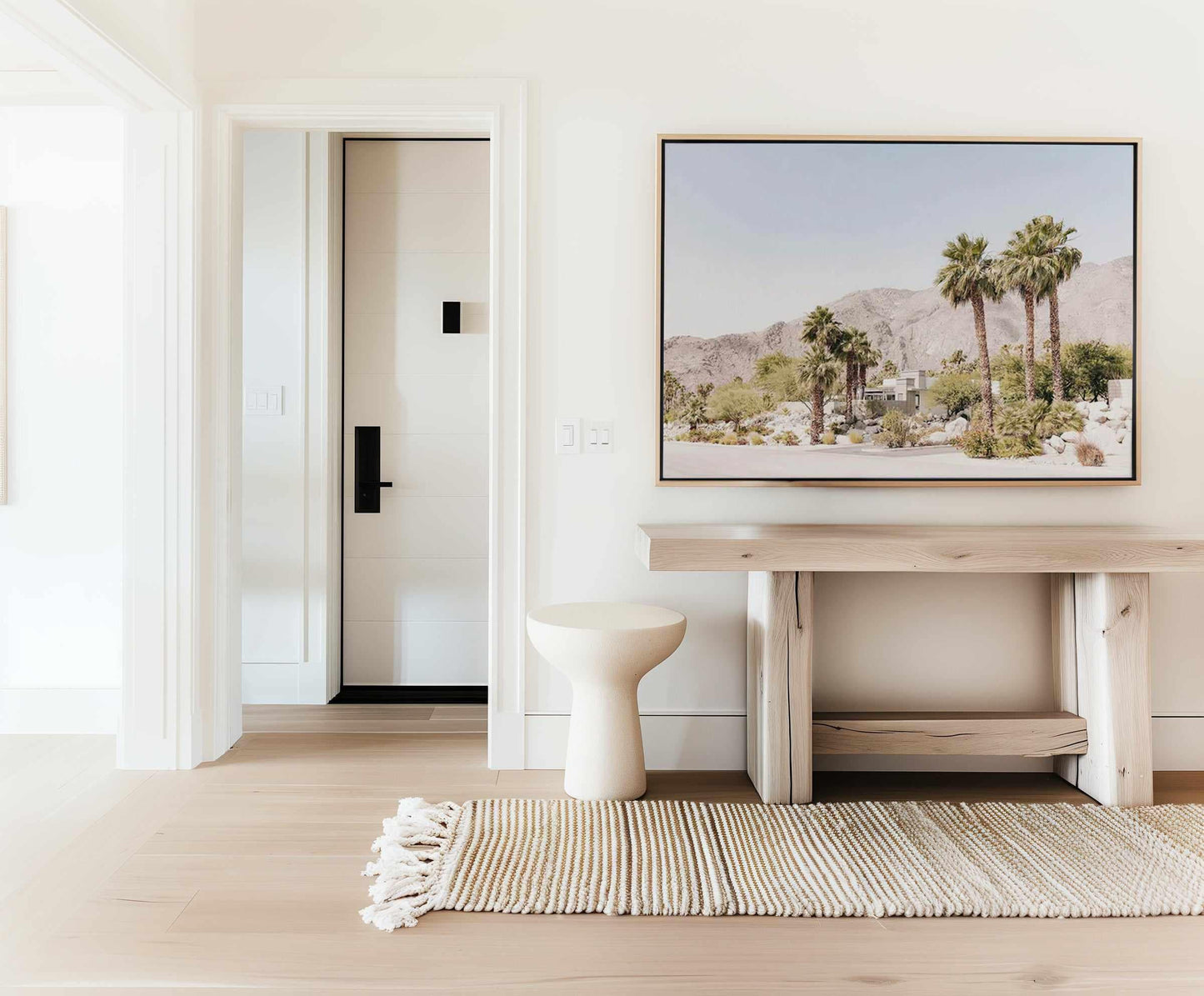 Mountain Views, Palm Springs | Framed Canvas Art Print