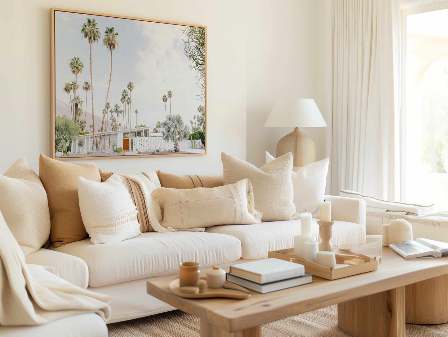 Palm Springs Bliss II | Framed Canvas Art Print