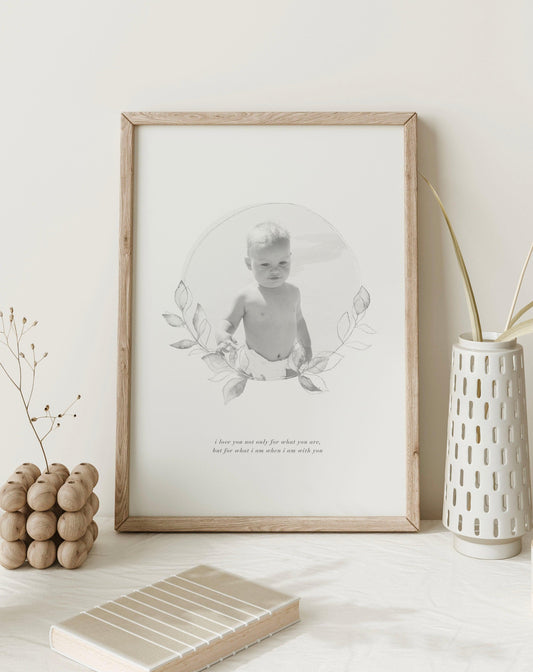 When I Am With You | Custom Photo Design Art Print